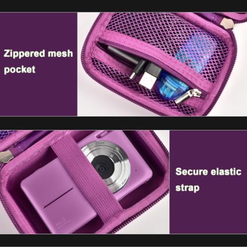 ALKOO Digital Camera Case for CAMKORY/Pouch for KODAK PixproDark Purple - Image 6