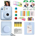 FUJIFILM INSTAX Mini 12 Instant Film Camera | Pastel Blue Bundled with INSTAX Mini Instant Film |40 Exposures + Instax Accessory Bundle + AA Batteries + Cleaning Cloth (10 Items) by FUJIFILM