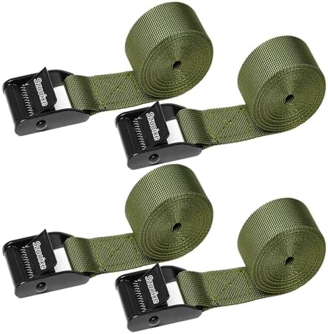Heavy Duty Trail & Game Camera Mount Straps Belts Hunting Camera Tree Mounting Strap Belts Kit, Tie Down Straps with Buckle Portable UV Resistant and Foldable Nylon Fiber Strap Hunting Accessory 4 Pcs by Unknown