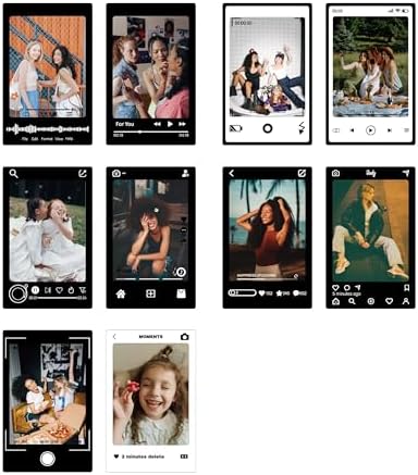 2x3 Inch Photo Border Stickers - Lovely Photo Stickers Compatible for Instax Mini EVO/Liplay/SE/13/12/11/41/40/99/90 Camera Film - Fuji Mini Film Colorful Accessories - 30 Packs - Image 5