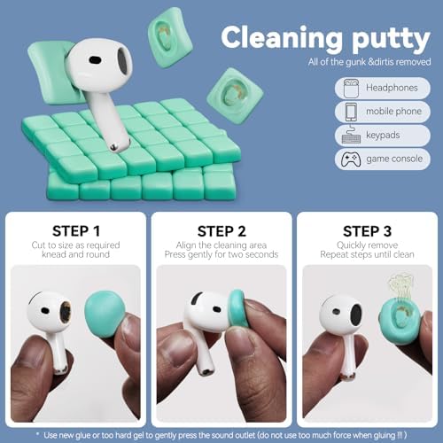 for AirPods Cleaning Kit with Cleaner Pen&Cleaning Putt-Green - Image 4