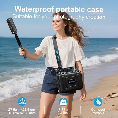 Lekufee Waterproof Carrying Case for Insta360 X5, Insta360 X4 Air, Insta360 X4, Insta360 X3 Camera and Other Accessories(Case Only) - Image 4