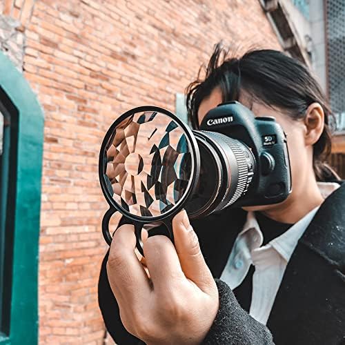 77mm Handheld Kaleidoscope Glass Prism Camera Filter Variable Number of Subjects SLR Photography Accessories - Image 5