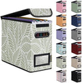 BALEINE File Organizer Box with Lid, Collapsible Hanging File Storage Box by BALEINE