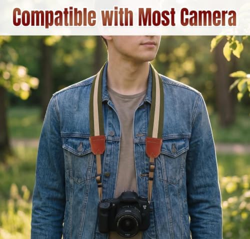 Camp Snap Camera Neck Strap,Adjustable Woven Soft Camera Shoulder Strap - Image 5
