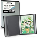 Dunwell Art Portfolio 9x12, 24 Pockets, Displays 48 Pages, Silver by Dunwell