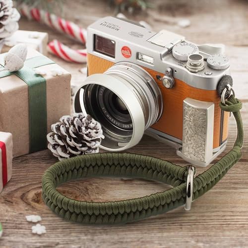 Paracord Camera Wrist Strap Lanyard-Quick Release for DSLR Mirrorless Green - Image 5