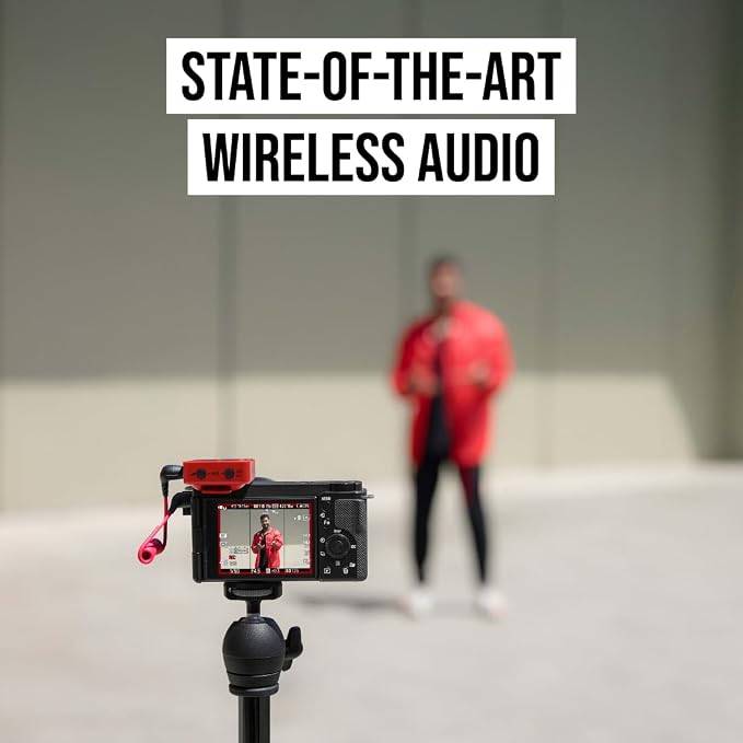 RØDE Wireless GO (Gen 3) – Compact Wireless Mic – Pristine Audio, 32-bit Float Recording, Automatic Level Control, for Phones, Cameras and Computers (Red) - Image 8