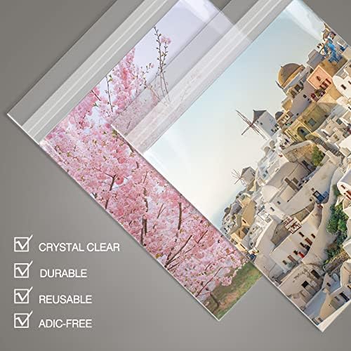 50 Pack 9x12 Inch Acid-Free Crystal Clear Plastic Sleeves for Art Prints - Image 3
