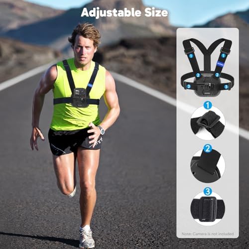 AKASO Quick Release Adjustable Chest Mount Harness Strap for Action Camera - Image 2