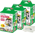 Fujifilm Instax Mini Film for All Mini Cameras + Quality Photo Cloth, 60 Sheets by FUJIFILM