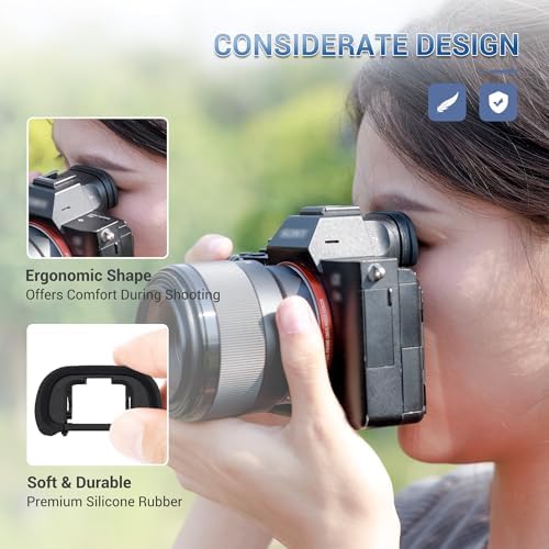 JJC FDA-EP18 Eyecup Viewfinder for Sony A7 III II A7R IV A9 A99 II, 2-Type - Image 5