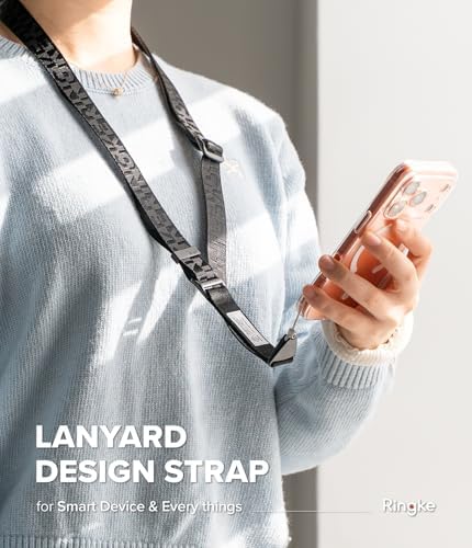 Ringke Phone Lanyard [Lanyard Strap Lettering Black 3] for Camera - Image 2