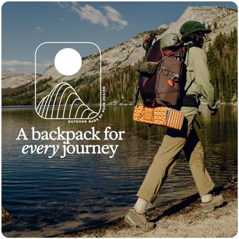 Peak Design Outdoor Backpack 45L, Kelp, Lightweight Internally-Framed Backpack, Ultra Cinch Roll-Top Design, Ideal for Hikes, Camera Carry and Travel, Versatile Backpack for Men and Women - Image 7