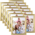 Giftgarden 8x10 Picture Frame Gold Set of 12, Multi Modern 8 x 10 Frames Bulk for Wall or Tabletop Display by Giftgarden