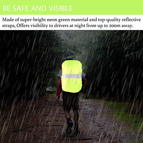 Frelaxy Hi-Visibility Backpack Rain Cover with Reflective Strip 100% Waterproof Ultralight Backpack Cover, Storage Pouch, Anti-Slip Cross Buckle Strap, for Hiking, Camping, Biking, Outdoor, Traveling - Image 7