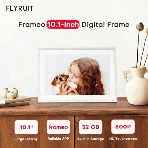 Frameo 10.1" Digital Picture Frame WiFi 32GB, Birthday Gifts for Mom, Women - Image 2