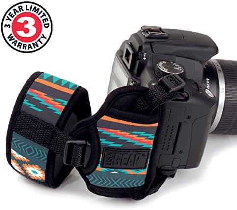 USA Gear DualGRIP Professional Grip Camera Hand Strap with Neoprene Design and Metal Plate - Compatible with Canon, Fujifilm, Nikon, Sony, and more DSLR, Mirrorless, Point & Shoot Cameras (Southwest) - Image 2