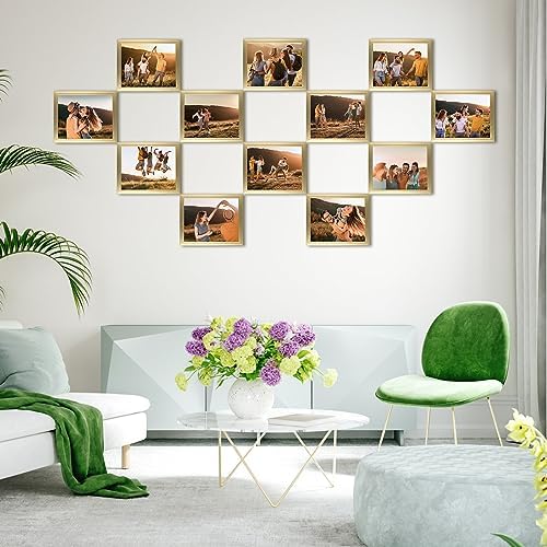 Giftgarden 8x10 Picture Frame Gold Set of 12, Multi Modern 8 x 10 Frames Bulk for Wall or Tabletop Display - Image 5