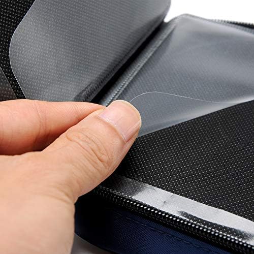 CCidea CD DVD Case Holder, Portable Disc Storage Wallet Binder, Multiple Capacity CD Organizer for Car Home Travel, Anti-Scratch Blu-Ray Game Disc Storage (Blue) - Image 4