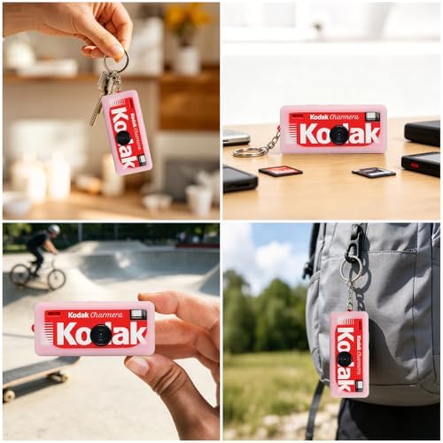 BOVKE Silicone Case for KODAK CHARMERA Keychain Digital Camera, Transparent - Image 7