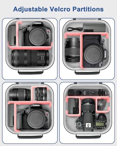 Krypthos Camera Case Compatible with Canon EOS R50, Carrying Bag (Black) - Image 2