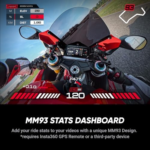 Insta360 X5 MM93 Championship Edition - Waterproof 8K 360 Camera, Leading Low-Light Performance, Invisible Selfie Stick Effect, Tough and Replaceable Lenses, 205-Min Battery, Wind Guard, Stabilization - Image 4