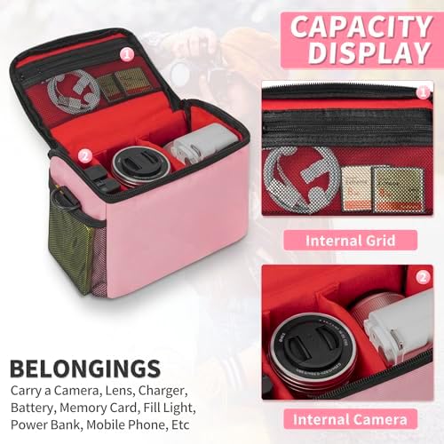 Camera Carrying Case, Camera Storage Bags Anti-Shock Crossbody Camera Case - Image 4