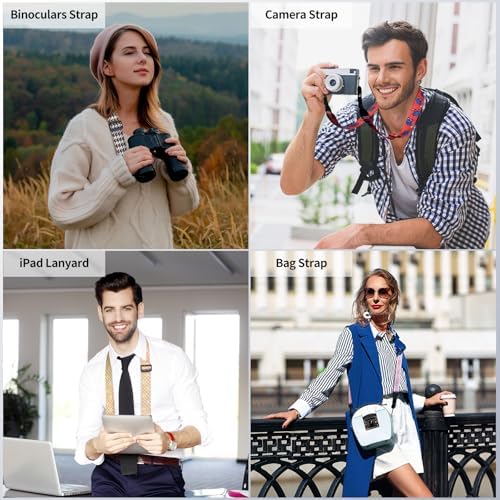 FIEIL Houndstooth Shoulder Strap, Adjustable Camera Strap with 2 Sets of Quick-Release Buckles, Comfortable Neck Strap for iPad, Tablet, Camera, Laptop, Binocular, Luggage Bag - Image 2