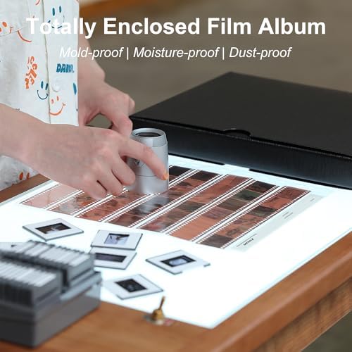Acid-Free Film Protectors Storage Box Set 3-Ring Film Negative Holder for Standard 135 35mm Negative Page Film Pouch (50 * 135 Acid-Free Negative Pages) - Image 4