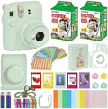 Fujifilm Instax Mini 12 Instant Camera Mint Green + Carrying Case + Fuji Instax Film Value Pack (40 Sheets) Accessories Bundle, Color Filters, Photo Album, Assorted Frames by FUJIFILM