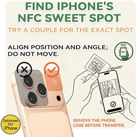 E-Paper Fridge Magnet Classic Plus, E-Ink Battery-Free Instant Photo Style Display, Wireless NFC Picture Frame, Phone-Controlled Acrylic Memo Board for Party/Travel/Home & Gifts, Compatible iPhone 13 and Newer (Green) - Image 4