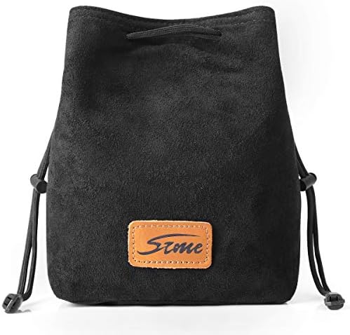 S-ZONE Soft Camera Bag DSLR Insert Handbag Drawstring Lens Case Compatible with Canon Nikon Sony by S-ZONE