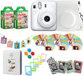 Fujifilm Instax Mini 12 Instant Camera + Pro Design Accessory Bundle with Protective Case, Magnetic Frames, Album, Frames Design Kit (40 Sheets) (Clay White) by FUJIFILM