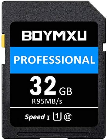 32GB Memory Card, BOYMXU Professional 1000 x Class 10 UHS-I U3 Card Compatible Computer Cameras and Camcorders, 32gb Card Up to 95MB/s, Blue/Black by BOYMXU