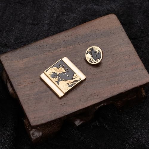 Wave Art Metal Hot Shoe Cover Shutter Button for Fuji X100VI Camera - Image 5