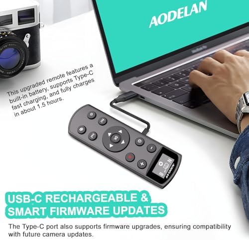 Remote Control for Nikon Camera, USB-C Rechargeable Wireless Shutter - Image 4