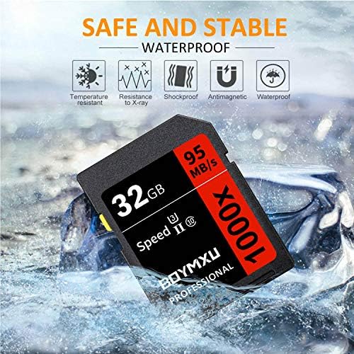 Professional 32GB Class 10 U3 Memory Card - Up to 95MB/s for Cameras & Camcorders - Red/Black - Image 6