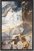 Fxojyvo 22x34 Picture Frame Black Engineered Wood Wall Hanging by Fxojyvo