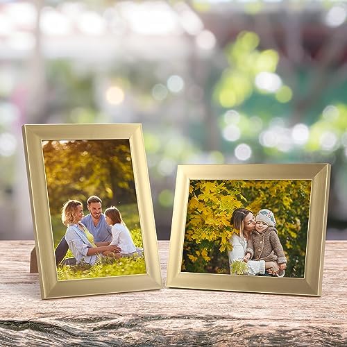Giftgarden 5x7 Picture Frame Gold Set of 12, Multi Modern 5 x 7 Frames Bulk for Wall or Tabletop Display - Image 2