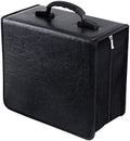 Siveit CD/DVD Case Binder - 400 Capacity Disc Storage Holder, Black PU Binder by Siveit