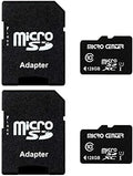 INLAND Micro Center 128GB Class 10 MicroSDXC Flash Memory Card with Adapter for Mobile Device Storage Phone, Tablet, Drone & Full HD Video Recording - 80MB/s UHS-I, C10, U1 (2 Pack) by INLAND