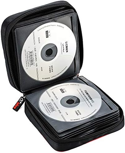 CCidea CD DVD Case Holder, Portable Disc Storage Wallet Binder, Multiple Capacity CD Organizer for Car Home Travel, Anti-Scratch Blu-Ray Game Disc Storage (Black) - Image 3