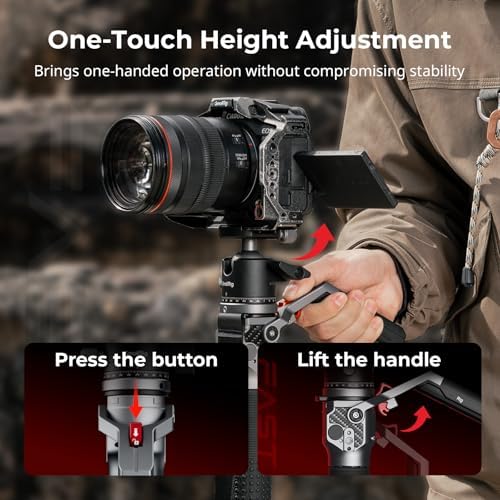 SmallRig 65.6"/ 166.5cm Carbon Fiber Ball Head Monopod for Camera - Image 2