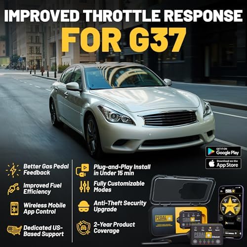 PEDAL COMMANDER for Infiniti G37 2007-2015 Throttle Response Controller - Anti-Theft, 4 Driving Modes, App Control, Throttle Controller Performance Upgrade, G37 Accessories - Image 2