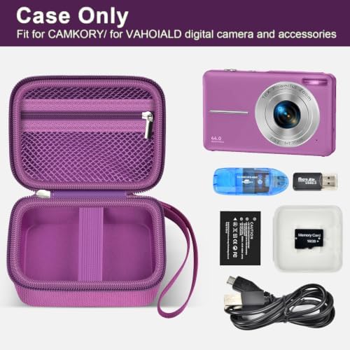 ALKOO Digital Camera Case for CAMKORY/Pouch for KODAK PixproDark Purple - Image 2