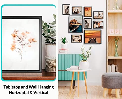 LaVie Home 8x10 Picture Frames (6 Pack, Black) Simple Designed Photo Frame with High Definition Glass for Wall Mount & Table Top Display, Set of 6 Classic Collection - Image 5