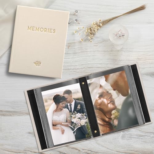 Beautiful Linen Photo Album For 4x6 Photos - Holds Up To 100 Pictures - Image 5