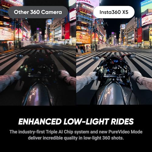 Insta360 X5 MM93 Championship Edition - Waterproof 8K 360 Camera, Leading Low-Light Performance, Invisible Selfie Stick Effect, Tough and Replaceable Lenses, 205-Min Battery, Wind Guard, Stabilization - Image 6