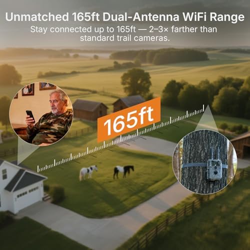 GardePro E6 2.0 Pro WiFi Trail Camera, 4K Video, Rechargeable Battery - Image 3